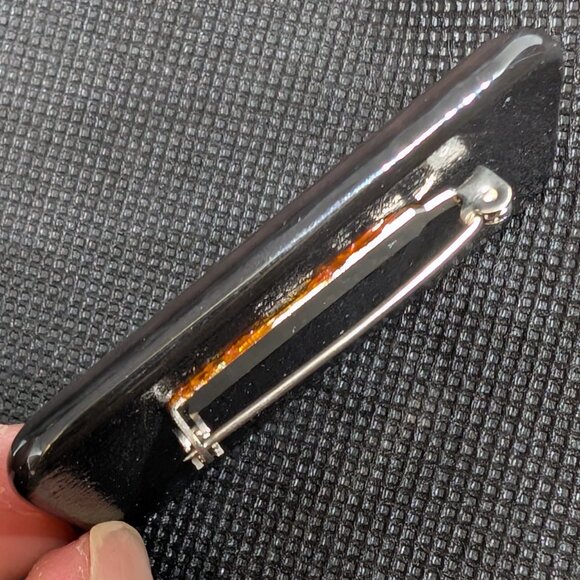 Pair of Vintage  Pinart Handcrafted Art Glass Brooches Pins one NWT 1988 Y2K - Picture 7 of 10